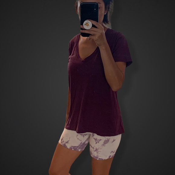 ⭐️ Wāhine Tie Dye Biker Shorts in Poni (purple) - NEW - Picture 1 of 8